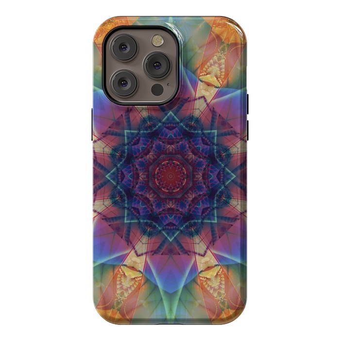 iPhone 14 Pro max StrongFit Ancient Geometry With a Star Field by ArtsCase