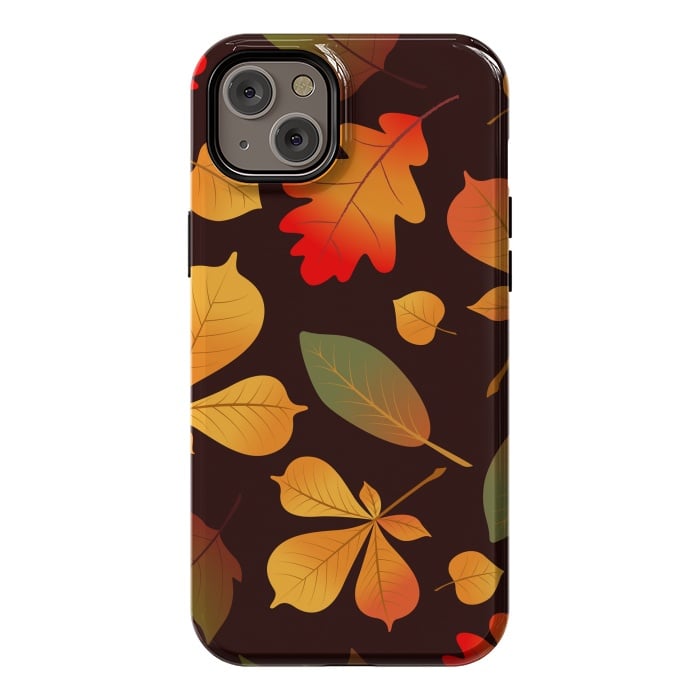 iPhone 14 Plus StrongFit Autumn Leaf Pattern Design by ArtsCase
