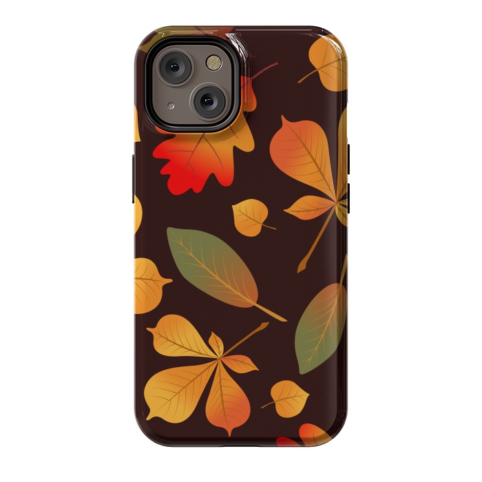 iPhone 14 StrongFit Autumn Leaf Pattern Design by ArtsCase