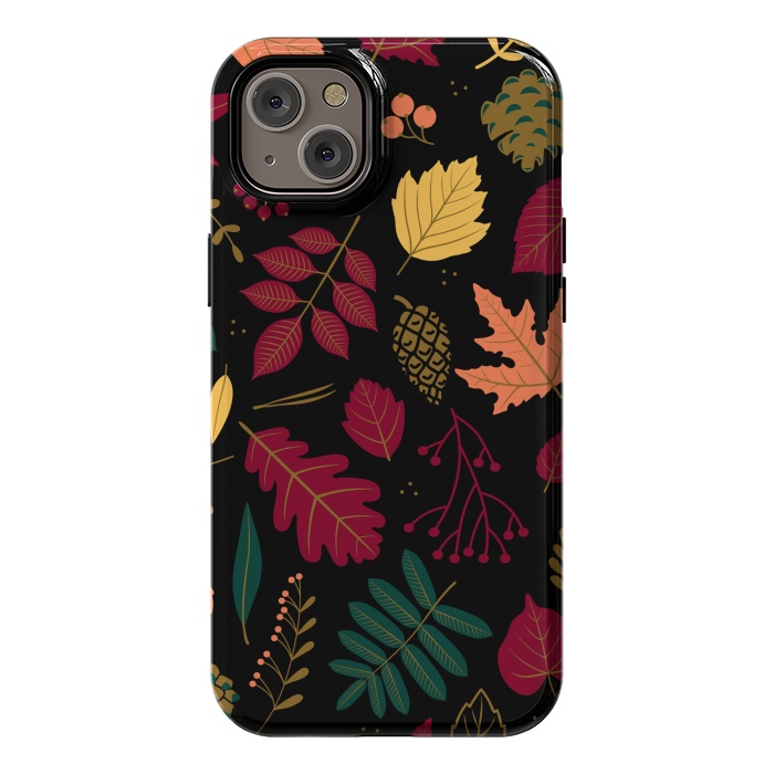 iPhone 14 Plus StrongFit Autumn Pattern With Leaves by ArtsCase