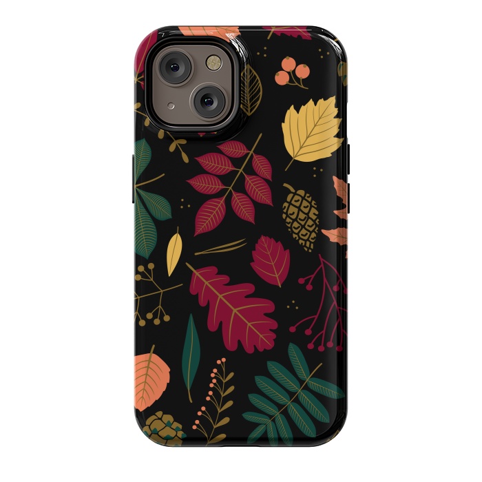 iPhone 14 StrongFit Autumn Pattern With Leaves by ArtsCase