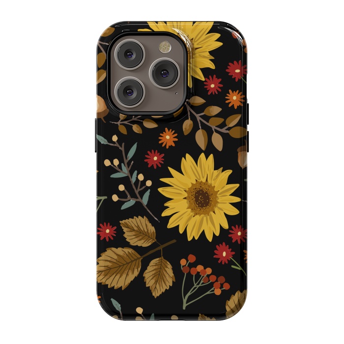 iPhone 14 Pro StrongFit Autumn Sunflowers II by ArtsCase