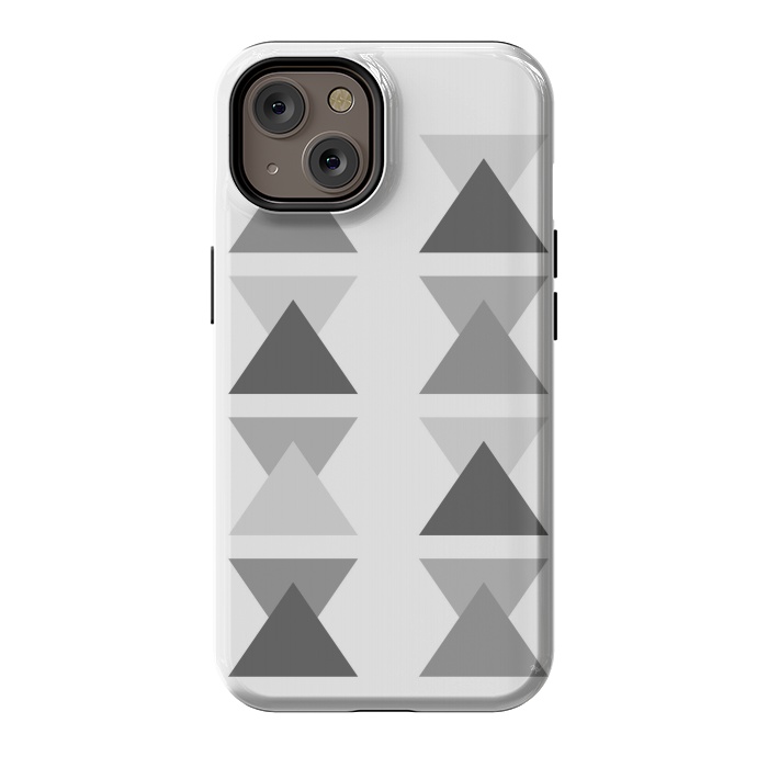 iPhone 14 StrongFit Gray Triangles by Martina