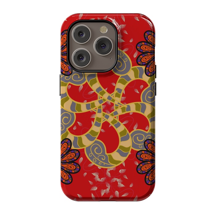 iPhone 14 Pro StrongFit Colored Mandala Pattern by ArtsCase