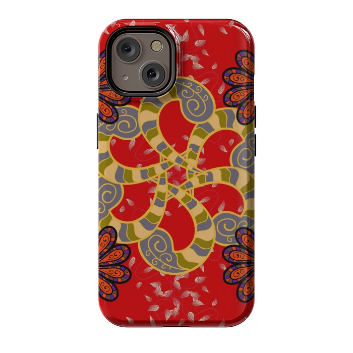 iPhone 14 StrongFit Colored Mandala Pattern by ArtsCase