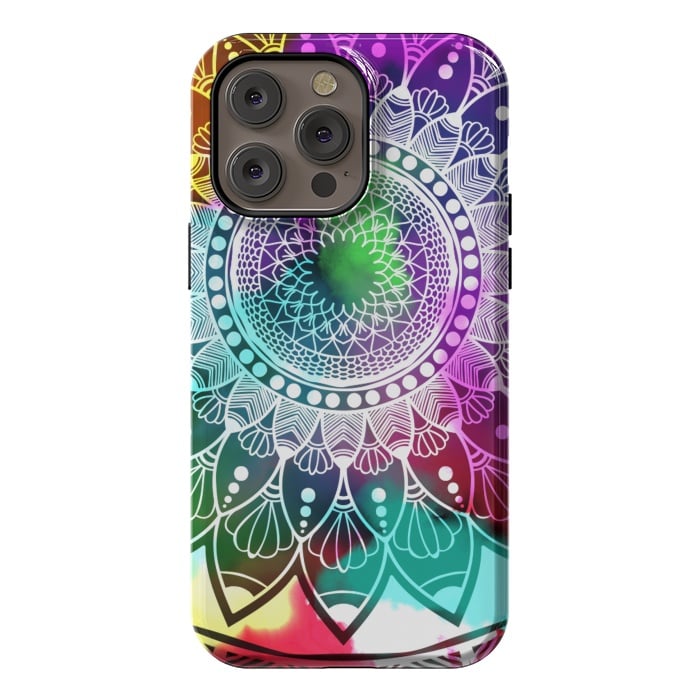 iPhone 14 Pro max StrongFit Digital art Painting and Mandala Graphic Design by ArtsCase