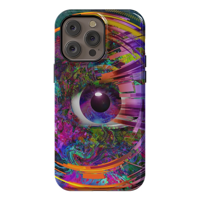 iPhone 14 Pro max StrongFit Magic Eye Over Futuristic by ArtsCase