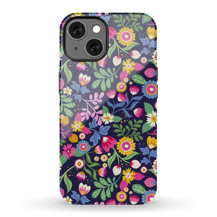 iPhone 13 StrongFit Bright Flowers Colors by ArtsCase