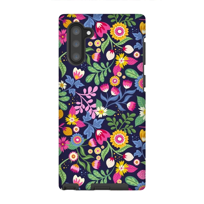 Galaxy Note 10 StrongFit Bright Flowers Colors by ArtsCase