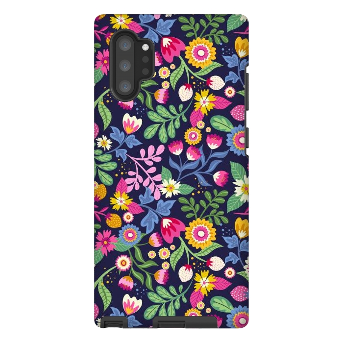Galaxy Note 10 plus StrongFit Bright Flowers Colors by ArtsCase