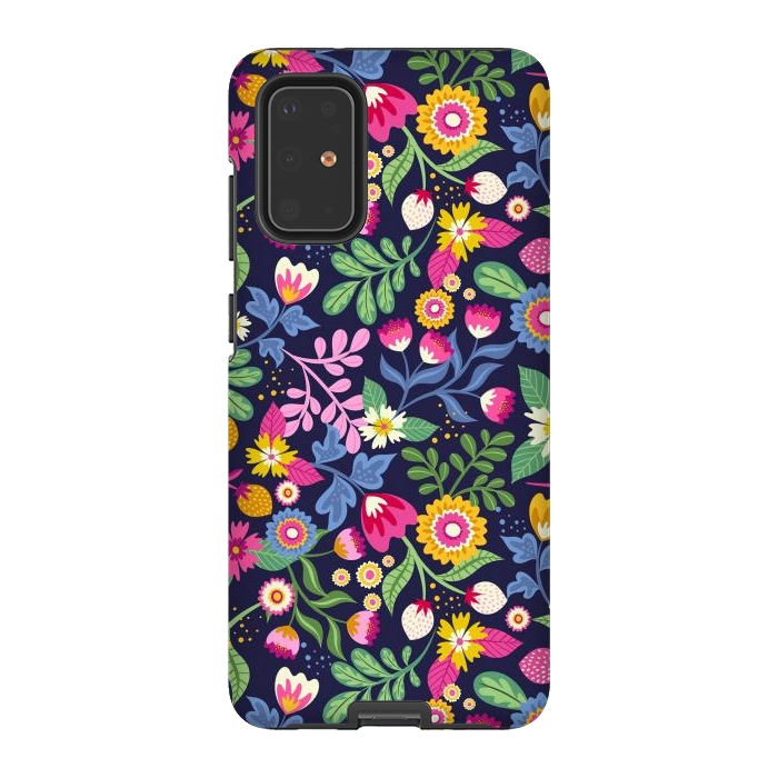Galaxy S20 Plus StrongFit Bright Flowers Colors by ArtsCase