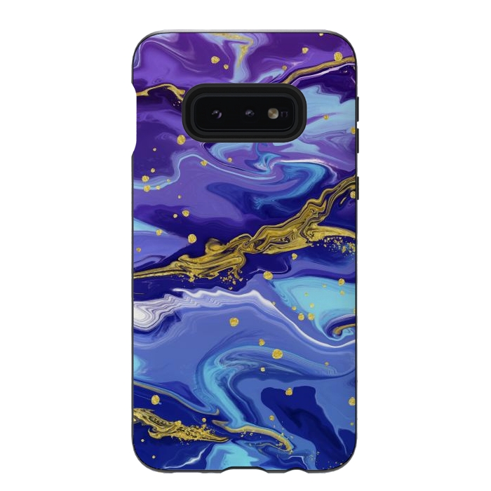Galaxy S10e StrongFit Colorful Marble by ArtsCase