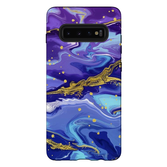 Galaxy S10 plus StrongFit Colorful Marble by ArtsCase