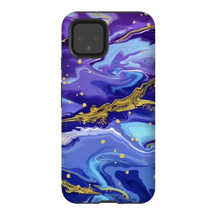 Pixel 4 StrongFit Colorful Marble by ArtsCase