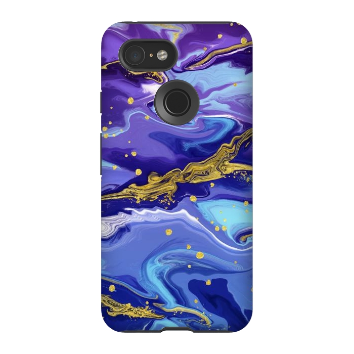 Pixel 3 StrongFit Colorful Marble by ArtsCase