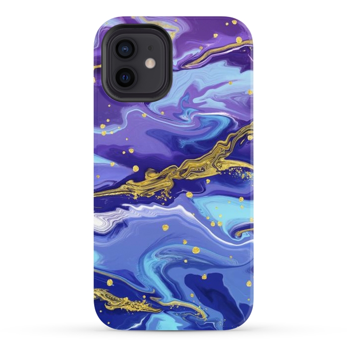 iPhone 12 StrongFit Colorful Marble by ArtsCase