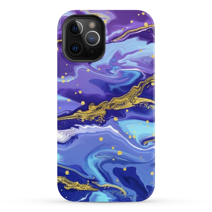 iPhone 12 Pro StrongFit Colorful Marble by ArtsCase