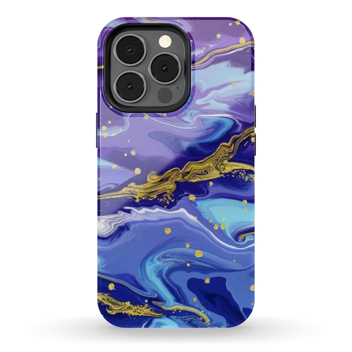 iPhone 13 pro StrongFit Colorful Marble by ArtsCase