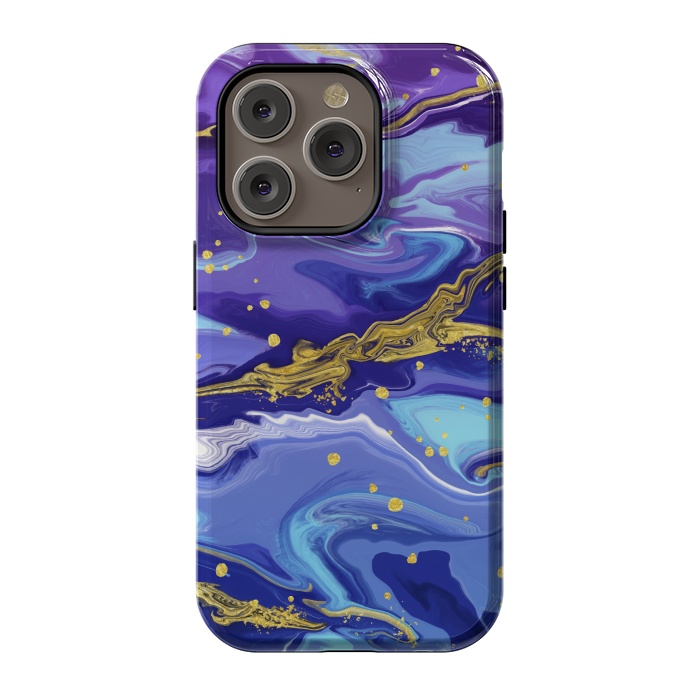iPhone 14 Pro StrongFit Colorful Marble by ArtsCase
