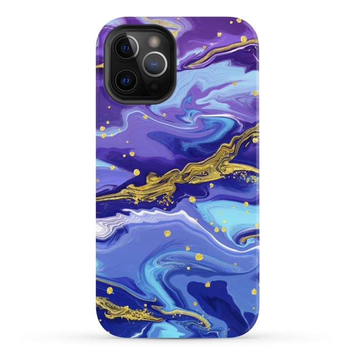 iPhone 12 Pro Max StrongFit Colorful Marble by ArtsCase