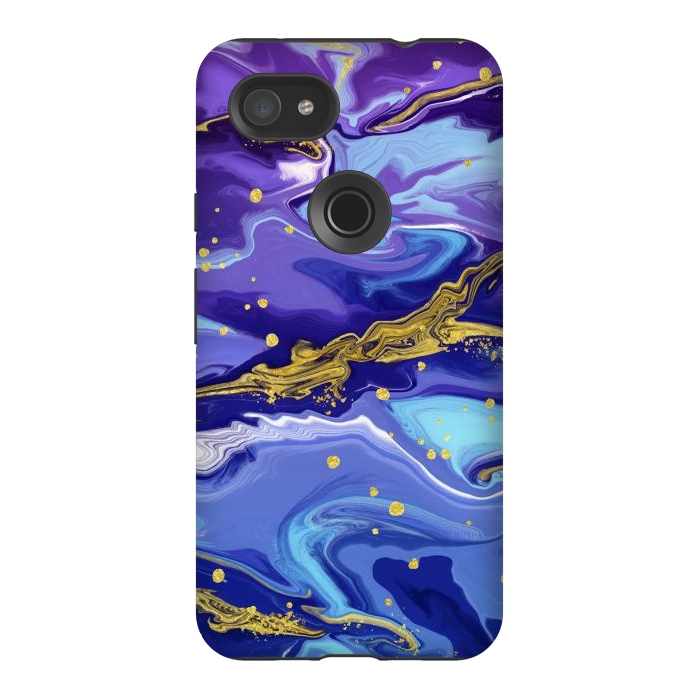 Pixel 3AXL StrongFit Colorful Marble by ArtsCase