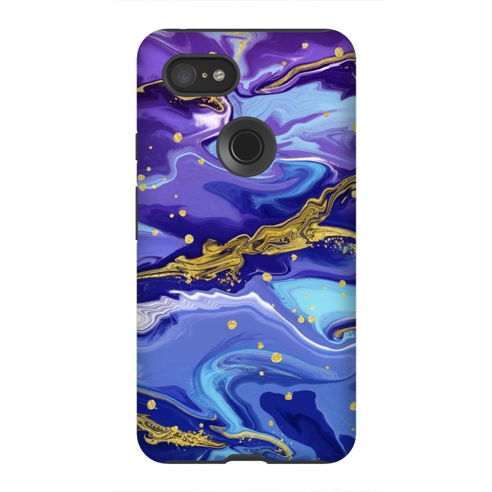Pixel 3XL StrongFit Colorful Marble by ArtsCase
