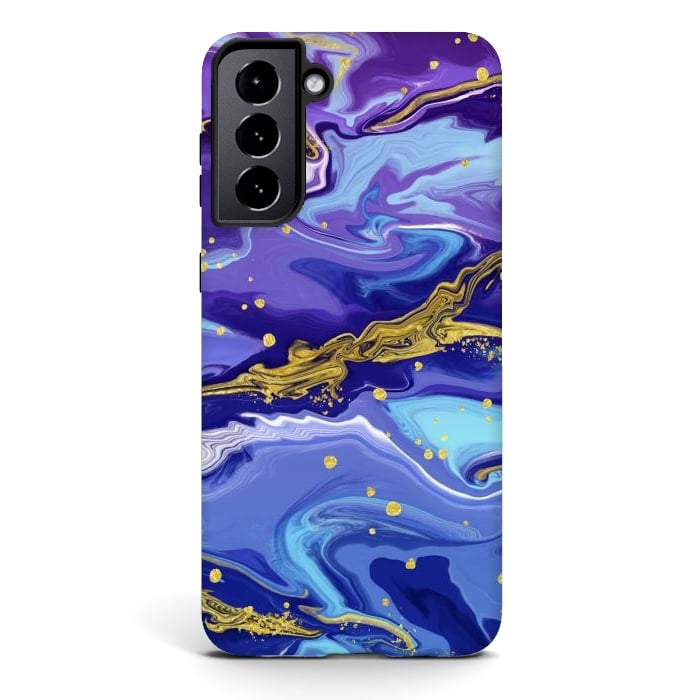 Galaxy S21 StrongFit Colorful Marble by ArtsCase