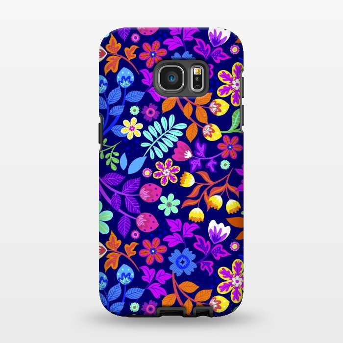Galaxy S7 EDGE StrongFit Cute Flowers I by ArtsCase