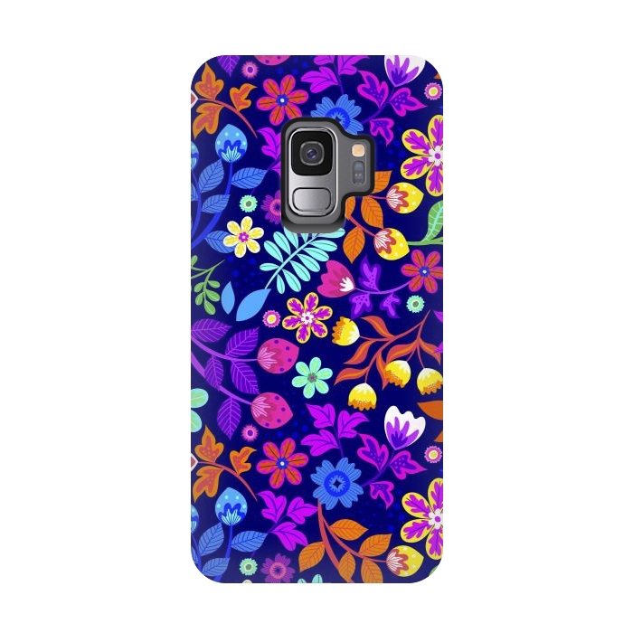 Galaxy S9 StrongFit Cute Flowers I by ArtsCase