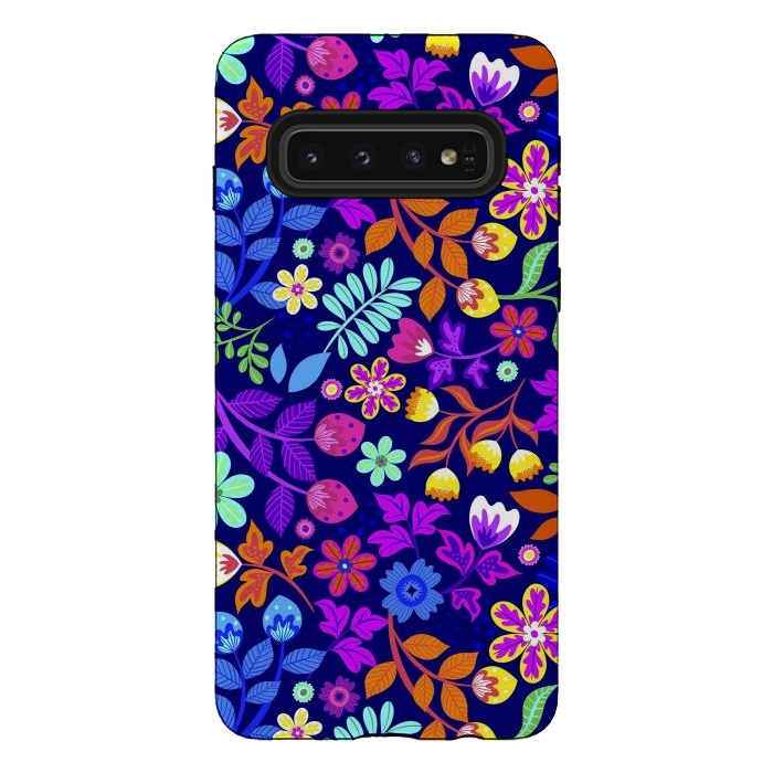 Galaxy S10 StrongFit Cute Flowers I by ArtsCase