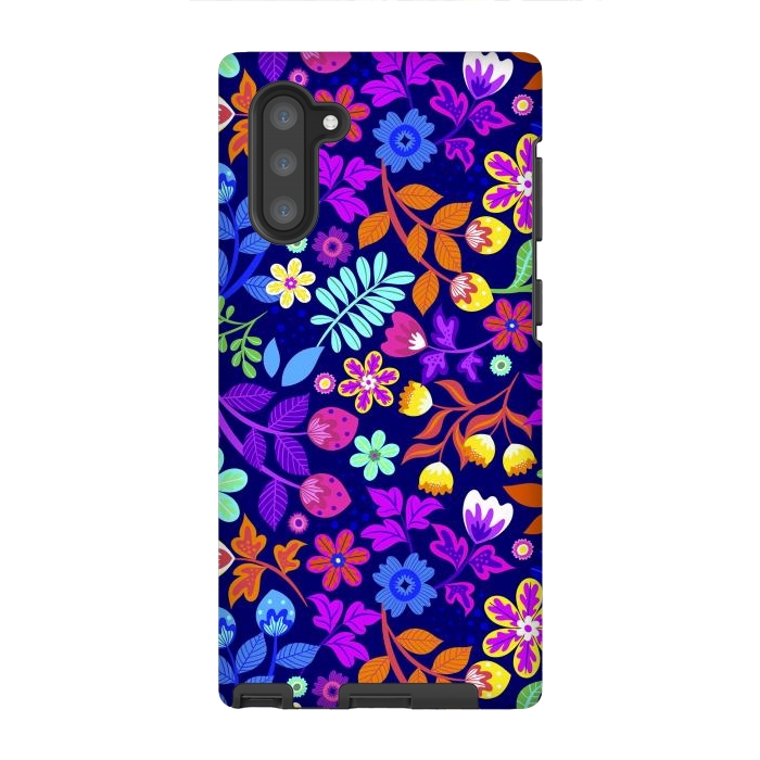 Galaxy Note 10 StrongFit Cute Flowers I by ArtsCase
