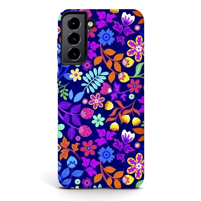Galaxy S21 StrongFit Cute Flowers I by ArtsCase