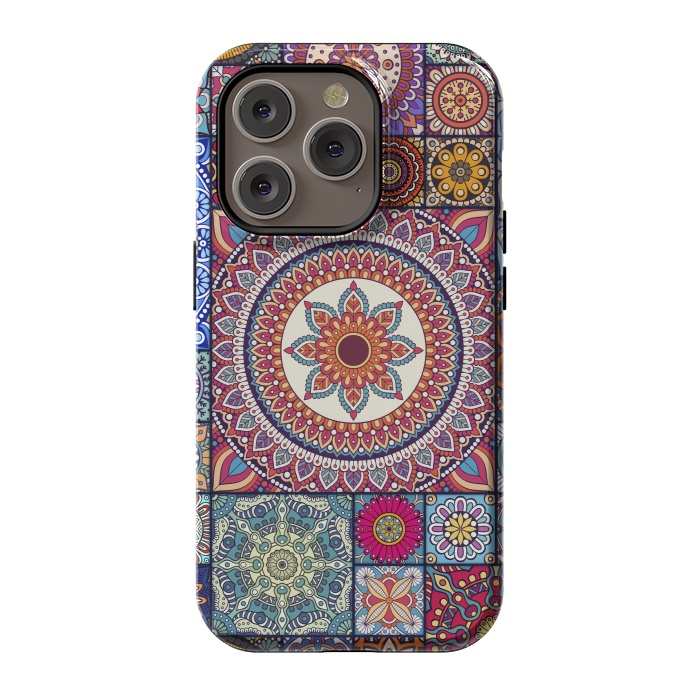 iPhone 14 Pro StrongFit Different Types of Mandalas by ArtsCase