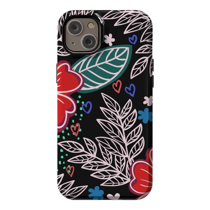 iPhone 14 Plus StrongFit Floral Pattern Design XIVI by ArtsCase