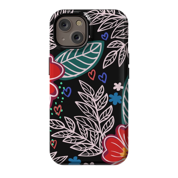 iPhone 14 StrongFit Floral Pattern Design XIVI by ArtsCase