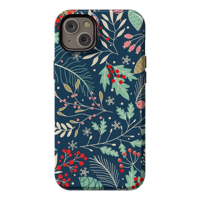 iPhone 14 Plus StrongFit Christmas Floral Design III by ArtsCase