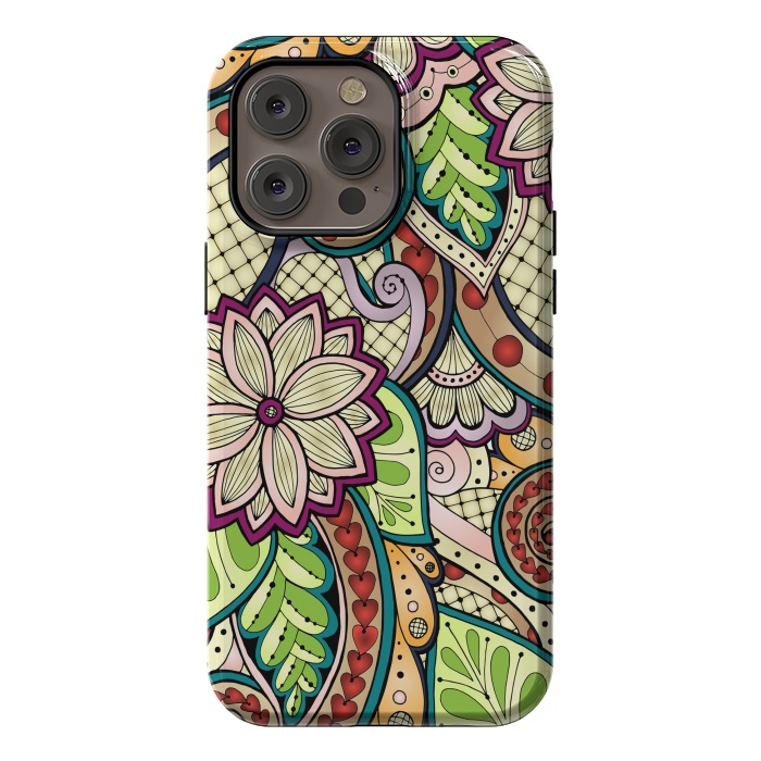 iPhone 14 Pro max StrongFit Ornamental Seamless Ethnic Pattern by ArtsCase