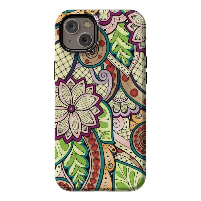 iPhone 14 Plus StrongFit Ornamental Seamless Ethnic Pattern by ArtsCase