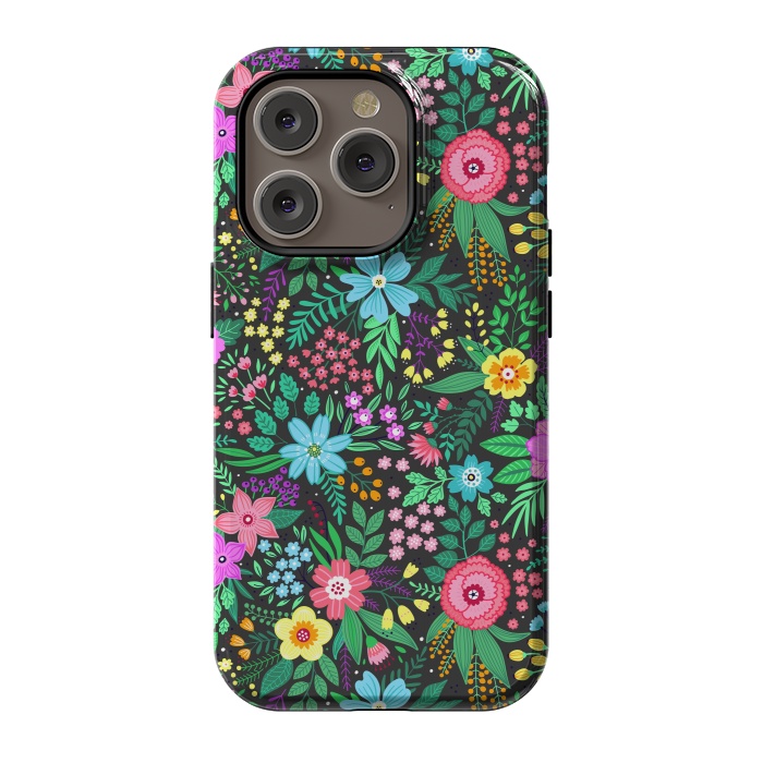 iPhone 14 Pro StrongFit Elegant Floral Pattern III by ArtsCase
