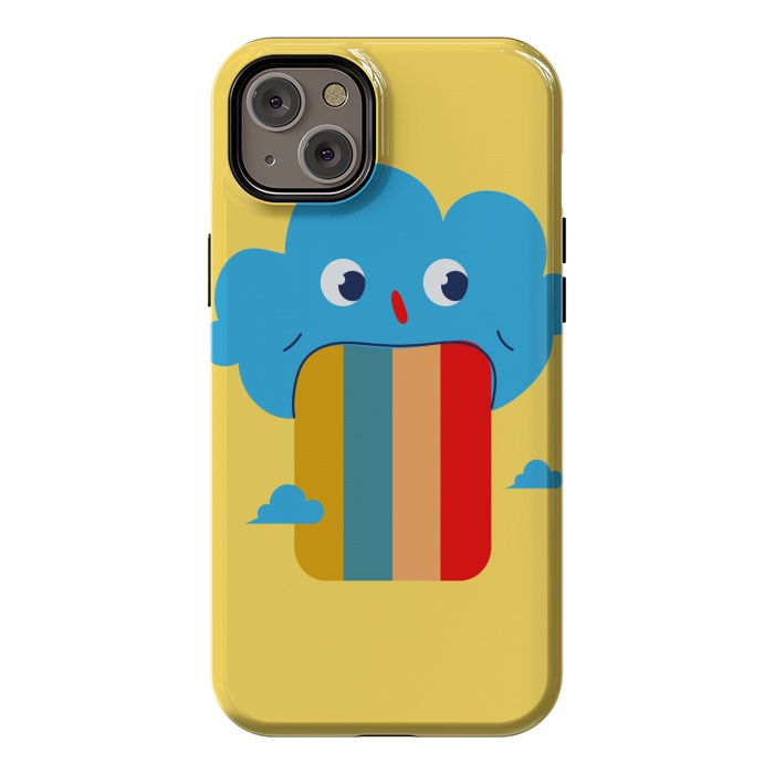 iPhone 14 Plus StrongFit rainbow cloud colours by MALLIKA