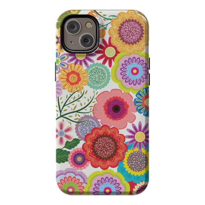 iPhone 14 Plus StrongFit Seamless Pattern with Flowers XI by ArtsCase