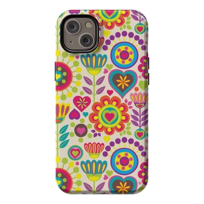 iPhone 14 Plus StrongFit Sweet Pink Flowers 789 by ArtsCase