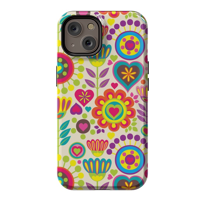 iPhone 14 StrongFit Sweet Pink Flowers 789 by ArtsCase