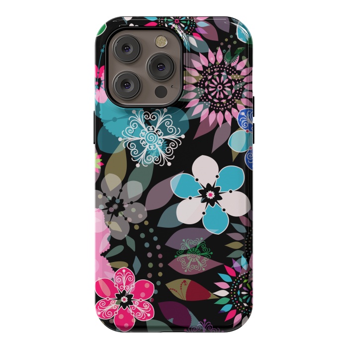 iPhone 14 Pro max StrongFit Seamless Patterns with Flowers XII by ArtsCase