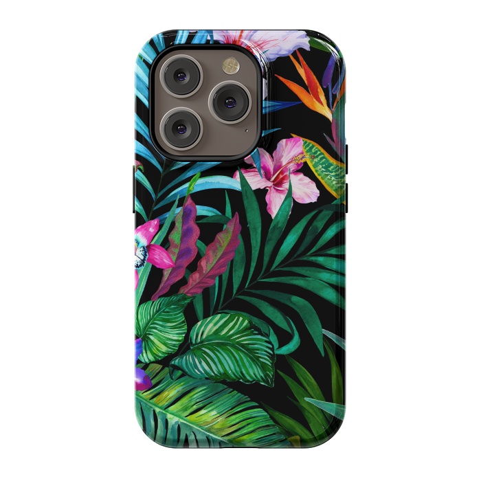 iPhone 14 Pro StrongFit Tropical Exotic Pattern by ArtsCase