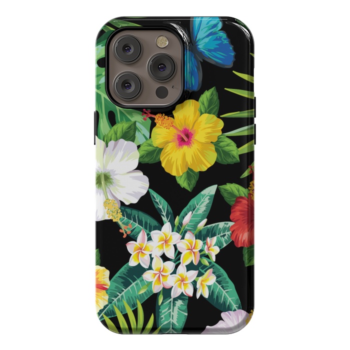 iPhone 14 Pro max StrongFit Tropical Flowers 1 by ArtsCase