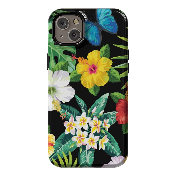 iPhone 14 Plus StrongFit Tropical Flowers 1 by ArtsCase