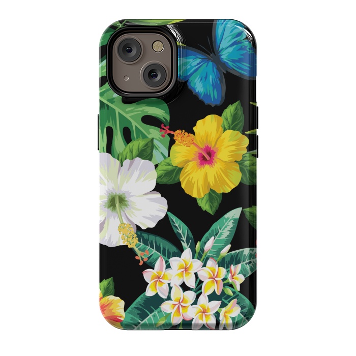 iPhone 14 StrongFit Tropical Flowers 1 by ArtsCase