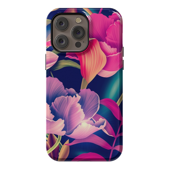 iPhone 14 Pro max StrongFit Tropical Flowers XVII by ArtsCase