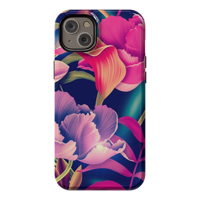 iPhone 14 Plus StrongFit Tropical Flowers XVII by ArtsCase